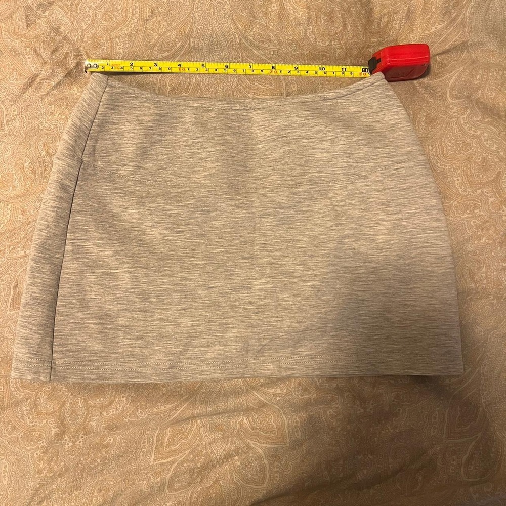 Calmeear gray heathered cotton & polyester skirt